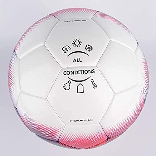 SHOKE Soccer Ball Size 5 Official Size Soccer Ball Thermal Bonded Training Slip Resistant