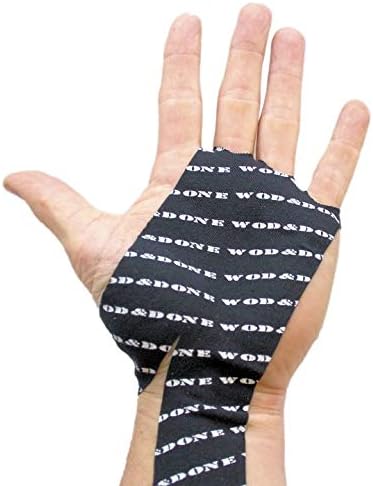 WOD&DONE Custom Hand Protection Athletic Tape Grips for Pullups, Functional Fitness, Gymnastics