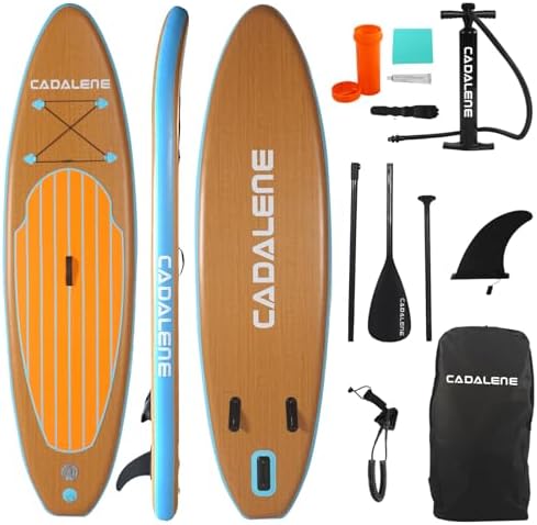 Inflatable Stand Up Paddle Board with SUP Accessories, Anti-Slip EVA Deck,10’ Family-Friendly Inflatable Paddle Boards for Adults & Youth of All Skill Levels