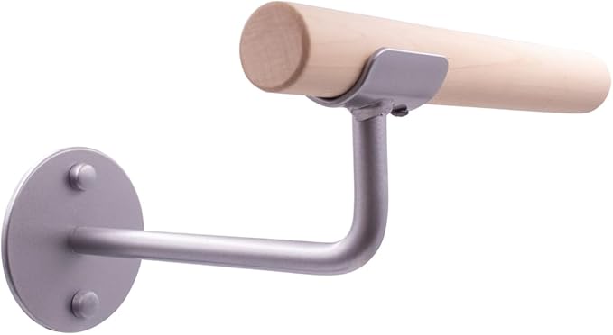 VITA Barre Wall-Mounted Single Ballet Barre, Cambre, Wood | Fixed Height, Made in USA, Home, Studio or Gym Exercise Equipment for Kids & Adults | Dance, Fitness, Pilates