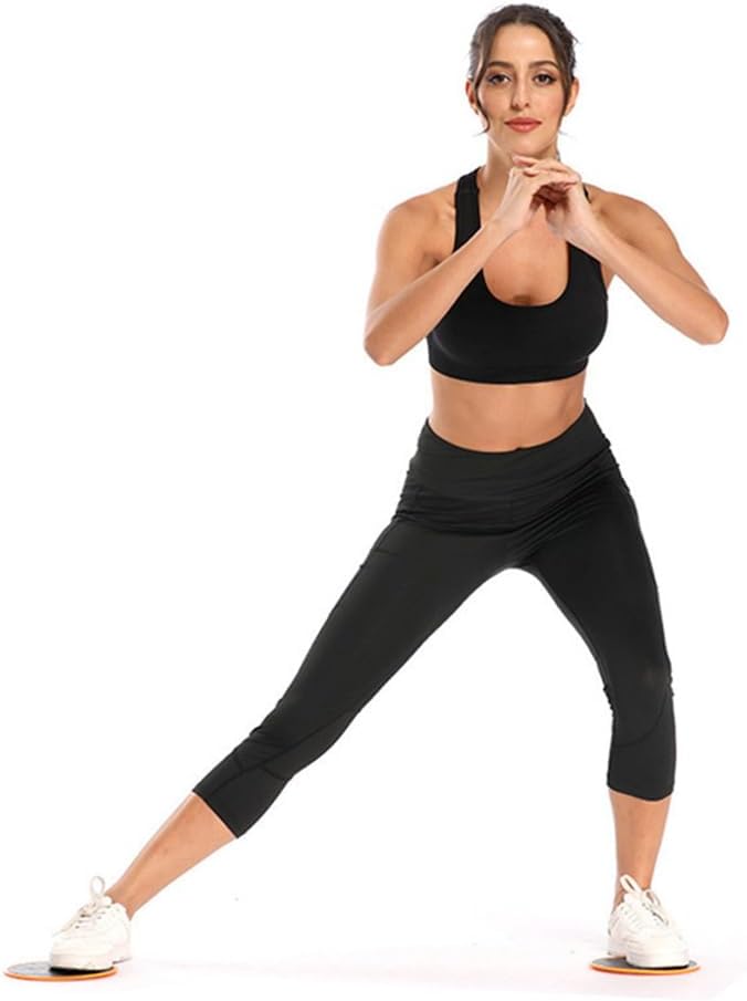 Sliders for Working Out 4 Exercise Sliders Core Exercise Sliders Dual Sided Disks for Abdominal Exercise, Strengthen Core, Glutes, Abs, Fitness Equipment