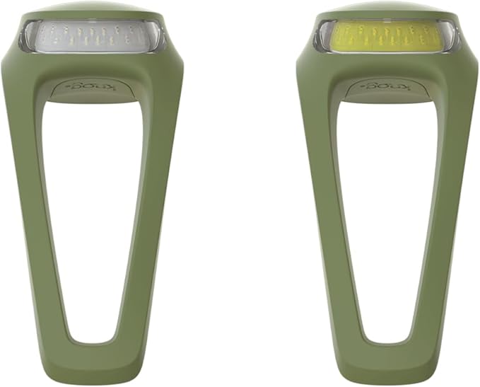 Knog Frog Bike Headlight and Tail Light Set - USB-C Rechargeable Bicycle Light with 40 Lumen Front & 20 Lumen Rear Output, 9 Modes, Flexible Mount, IP65 Water Resistant Bike Light