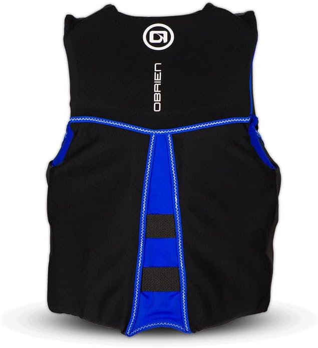 O'Brien Flex V-Back Life Jacket – Coast Guard Approved Adult Life Vest with Flex Fit Design, Lightweight Foam & Front Zip Closure for Watersports, Boating, and Jet Skiing