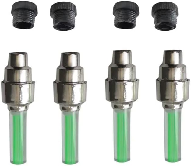 4X LED Bike Wheel Lights, Bike Spoke Lights Waterproof Bright Bicycle Light Strip Cycling, Ultimate Safety & Style (Green)