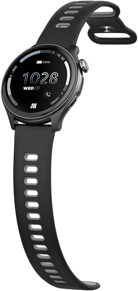 Cubitt Aura Smartwatch/Fitness Tracker with 1.43" Touch AMOLED Screen, Bluetooth Calling, 60+ Sports, Blood Oxygen, Heart Rate, Stress/Sleep Monitor, Waterproof, Step Counter, Compass Support