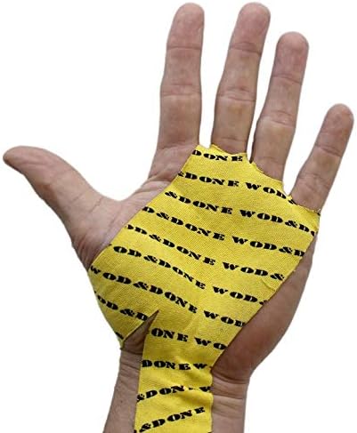 WOD&DONE Custom Hand Protection Athletic Tape Grips for Pullups, Functional Fitness, Gymnastics