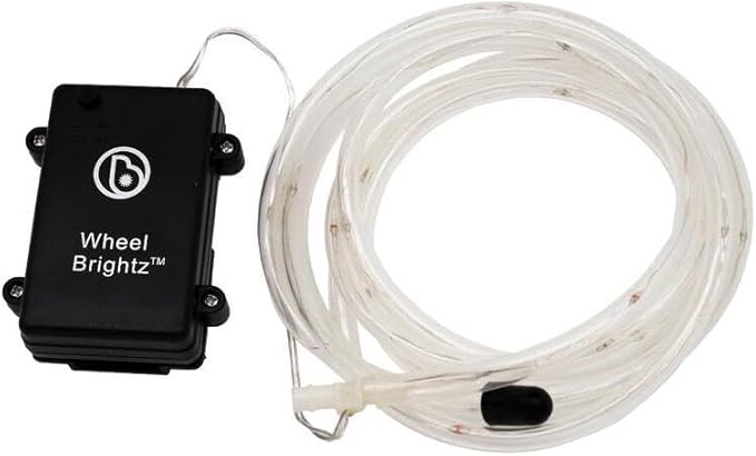 Brightz WheelBrightz LED Bike Wheel Lights - 2025 Edition with Superior Straps & LED-Weatherproof Shield! 14 Colors - Unmatched Durability, Visibility & 48+ Hours of Dazzling Illumination