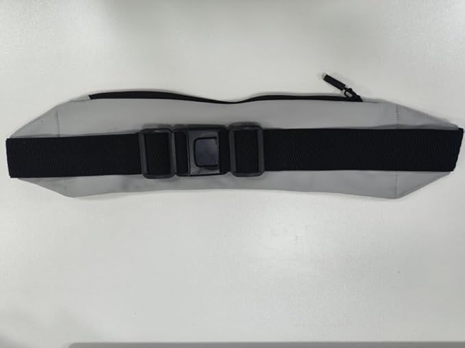 WATERFLY Running Belt Fanny Pack: Runner Marathon Jogging Waist Pack Sport Workout Exercise Fitness Phone Holder Belt for Men Women Jogger Slim Waistband