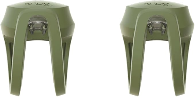 Knog Frog Bike Headlight and Tail Light Set - USB-C Rechargeable Bicycle Light with 40 Lumen Front & 20 Lumen Rear Output, 9 Modes, Flexible Mount, IP65 Water Resistant Bike Light