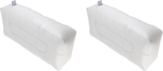 Kayak Inflatable Seat Cushion, Pack of 2 Soft PVC Inflatable Seat Cushion Portable Fishing Boat Cushion for Kayak Inflatable Boat Fishing Boat Outdoor Projects, Gray