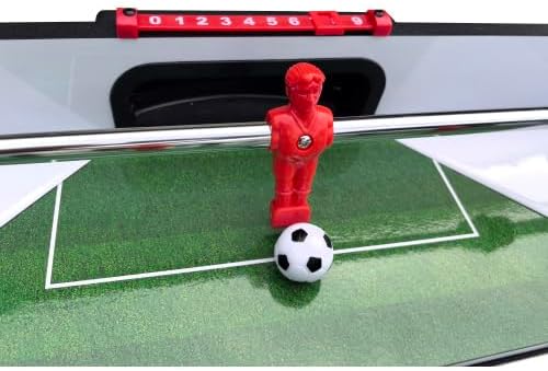 Professional Foosball Table, 52.75 x 28.19 x 34.75 inches, Indoor Soccer Game Table with 4 Balls, Red and Blue Players