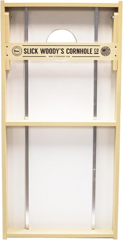 Slick Woody's Professional-Grade All Weather Cornhole Boards-4'x2' Weather Resistant Regulation Corn Hole Toss Game w/ 8 Resin Filled Bags