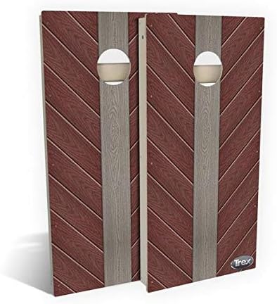 Slick Woody's Professional-Grade TREX Cornhole Boards - 4'x2' All Weather Regulation Corn Hole Toss Game with 8 Resin Filled Bags