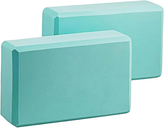 Yoga Block - Unsupported Latex Eva foam - Soft non slip surface with bevel for yoga, pilates, meditation - Yoga accessories for stability, balance and deep stretching