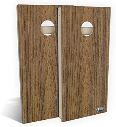 Slick Woody's Professional-Grade TREX Cornhole Boards - 4'x2' All Weather Regulation Corn Hole Toss Game with 8 Resin Filled Bags
