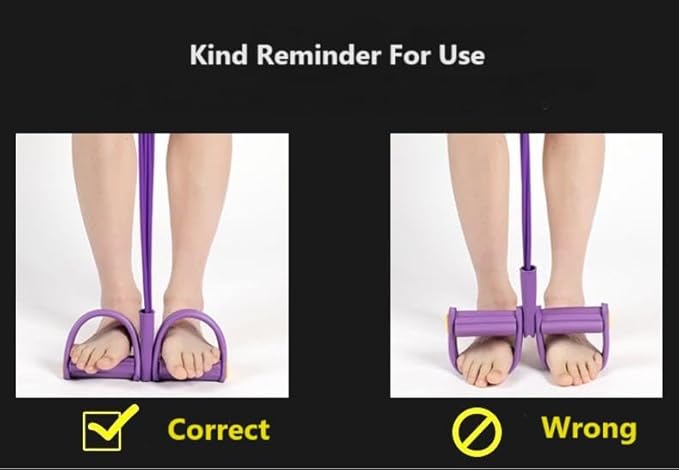 Multifunction Tension Rope, 6-Tube Elastic Yoga Pedal Puller Resistance Band, Natural Latex Tension Rope Fitness Equipment, for Abdomen/Waist/Arm/Leg Stretching Slimming Training