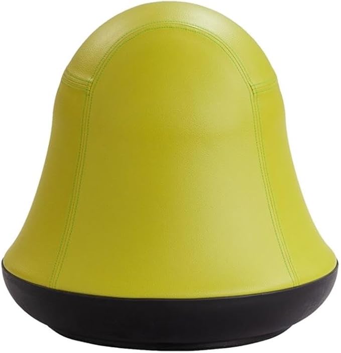 Safco Products 4761GV Runtz Swivel Ball Chair, Green, 360-Degree Rotation, Anti-Burst Exercise Ball, Easy-to-Clean Vinyl Seat, Promotes More Activity While Seated