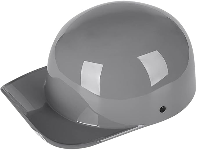 Vintage Open Face Motorcycle Helmet Retro Baseball Cap Half Helmets Women Men for Scooter Moped Cap Street Cruiser Jet - DOT Certified