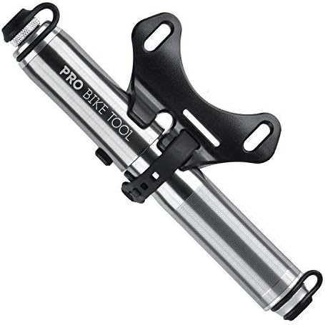 Pro Bike Tool Mini Bike Pump - Compact and Portable Bicycle Tire Pump for Fast Inflation - Compatible with Presta and Schrader Valves - Lightweight and Durable Design - Essential Bicycle Accessories