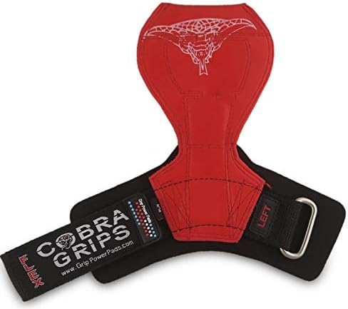 2018 Cobra Grips Flex Model Weight Lifting Gloves Heavy Duty Straps Alternative Power Lifting Hooks for Deadlifts with Padded Wrist Wrap Support Bodybuilding