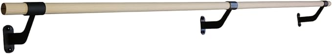 Wall-Mounted Ballet Barre for Home Dance, Exercise, Fitness, Stretching - Made in USA