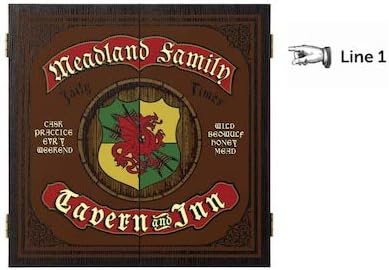 THOUSAND OAKS BARREL CO. | Personalized Dartboard & Cabinet Set with 6 Steel Tip Darts