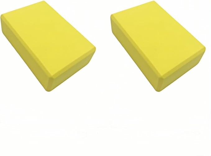 Yoga Block - Unsupported Latex Eva foam - Soft non slip surface with bevel for yoga, pilates, meditation - Yoga accessories for stability, balance and deep stretching