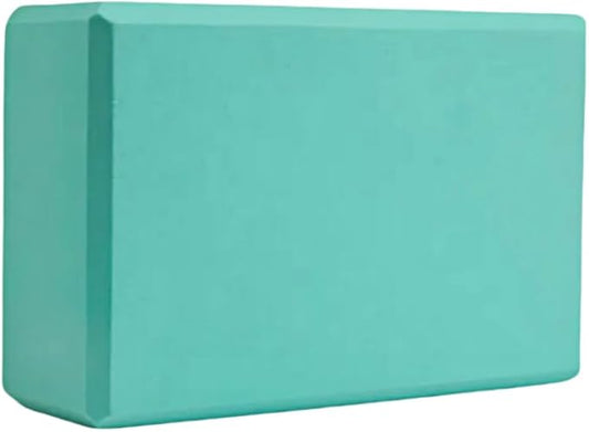 Yoga Block - Unsupported Latex Eva foam - Soft non slip surface with bevel for yoga, pilates, meditation - Yoga accessories for stability, balance and deep stretching
