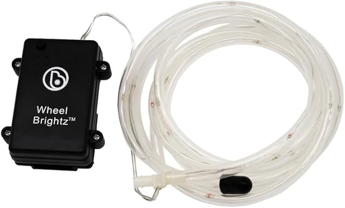 Brightz WheelBrightz LED Bike Wheel Lights - 2025 Edition with Superior Straps & LED-Weatherproof Shield! 14 Colors - Unmatched Durability, Visibility & 48+ Hours of Dazzling Illumination