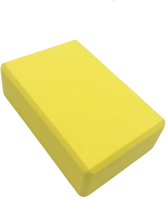 Yoga Block - Unsupported Latex Eva foam - Soft non slip surface with bevel for yoga, pilates, meditation - Yoga accessories for stability, balance and deep stretching