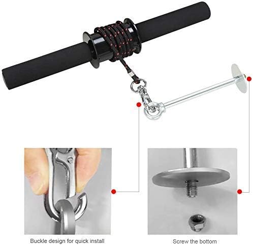 PELLOR Wrist and Forearm Blaster, Wrist Roller & Forearm Roller with Anti-Slip Grip Handles, Forearm Strength Trainer Ideal for Grip Strength, Muscle Building, Rehabilitation