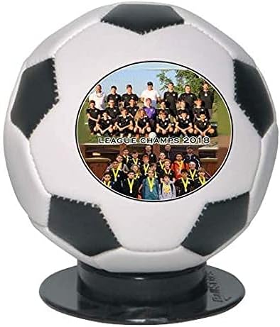 Personalized Custom Mini Size 6 Inch Official Size 1 Soccer Ball | Customized Soccer Ball with Name, Photo, or Text | Trophy or Gift for Coach, Son, Boyfriend, or Any Soccer Fan