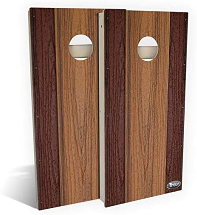 Slick Woody's Professional-Grade TREX Cornhole Boards - 4'x2' All Weather Regulation Corn Hole Toss Game with 8 Resin Filled Bags