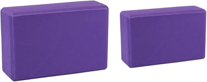 Yoga Block - Unsupported Latex Eva foam - Soft non slip surface with bevel for yoga, pilates, meditation - Yoga accessories for stability, balance and deep stretching