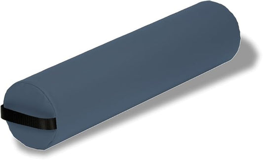 Earthlite Bolster Pillow Full Round – Durable Massage Bolster, 100% PU Upholstery incl. Strap Handle/Professional Quality for Massage Table/Back Pain Relief