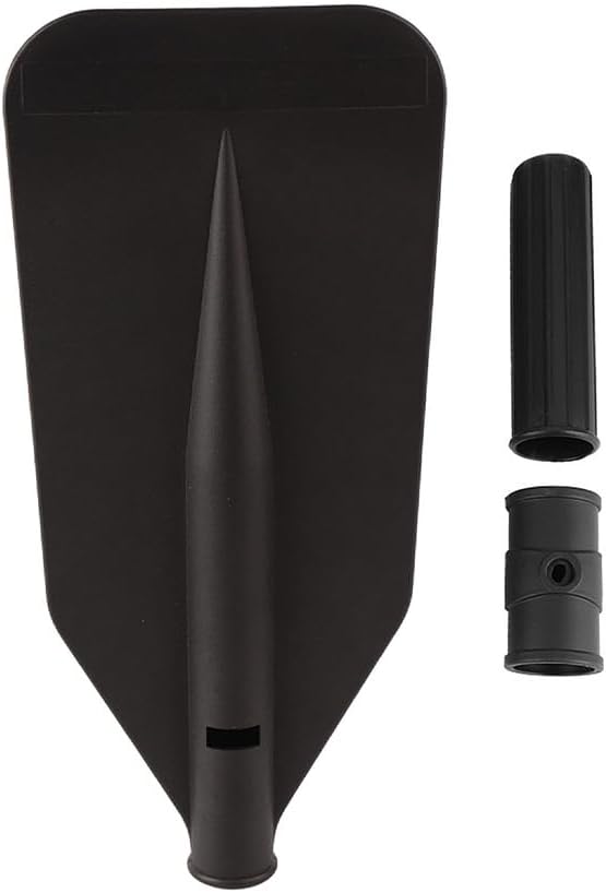 Kayak Paddle Blade, Kayaking Canoe Floating Paddles Oar Small Boat Leaf Replacement Part Kit Inflatable Kayaks Paddle Handle Adjustable Lightweight Accessories Portable Dinghy Fishing with Screw Black