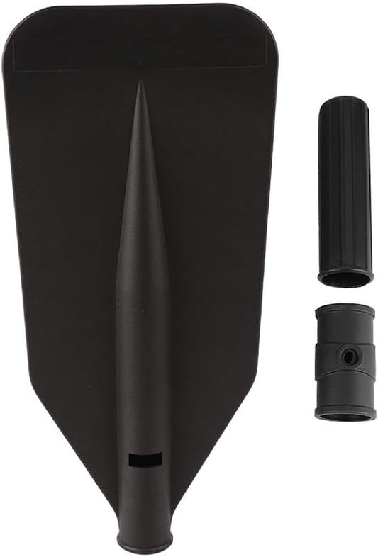 Kayak Paddle Blade, Kayaking Canoe Floating Paddles Oar Small Boat Leaf Replacement Part Kit Inflatable Kayaks Paddle Handle Adjustable Lightweight Accessories Portable Dinghy Fishing with Screw Black