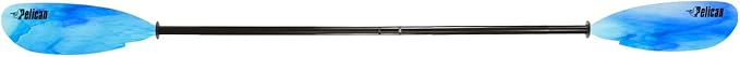 Pelican - Poseidon Paddle - Aluminum Shaft with Reinforced Fiberglass Blades - Lightweight, Adjustable Kayaks Paddles - Perfect for Kayaking Boating
