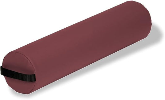 Earthlite Bolster Pillow Full Round – Durable Massage Bolster, 100% PU Upholstery incl. Strap Handle/Professional Quality for Massage Table/Back Pain Relief