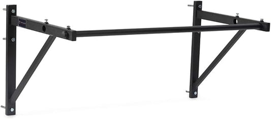 Titan Fitness Adjustable Depth 52" Wall Mounted Pull Up Bar, 14" or 22" From Wall, Rated 400 LB, Home or Garage Gym Chin Up Workout Training Station, Upper Body Workout
