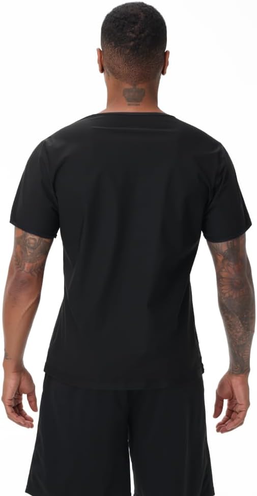 Sauna Sweat Suit Weight Loss Shapewear Top Weighted Shirt Sauna Vest Workout Exercise Gym Short Sleeves Men Women