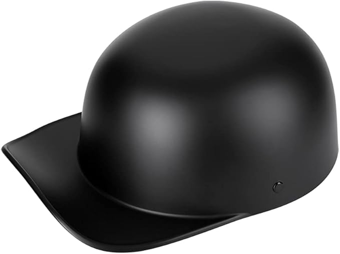 Vintage Open Face Motorcycle Helmet Retro Baseball Cap Half Helmets Women Men for Scooter Moped Cap Street Cruiser Jet - DOT Certified
