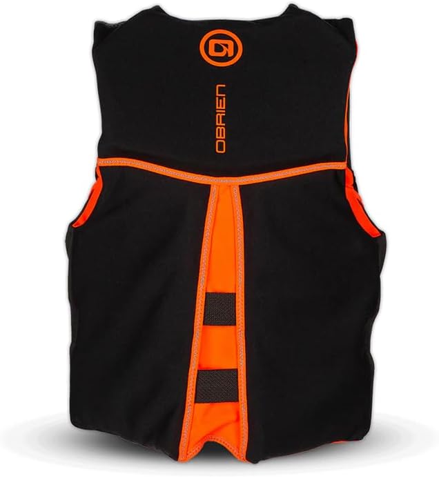 O'Brien Flex V-Back Life Jacket – Coast Guard Approved Adult Life Vest with Flex Fit Design, Lightweight Foam & Front Zip Closure for Watersports, Boating, and Jet Skiing