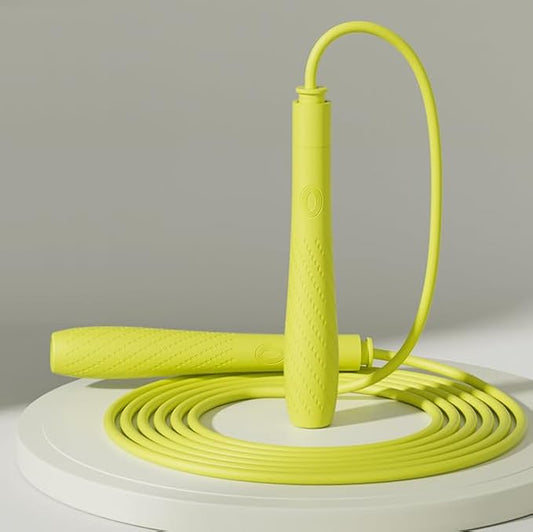 Jump Rope with silicone handle,Tangle-Free Jump Rope with Dual Bearing System,Ultra-Smooth for Fitness & Training