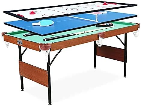 RACK Crux 55-inch Folding Billiard/Pool Table - Portable and Space-Saving Entertainment!