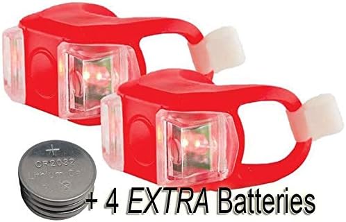 Bright Eyes Silicone Bike Tail Light Rear Safety LED Lights (Red)