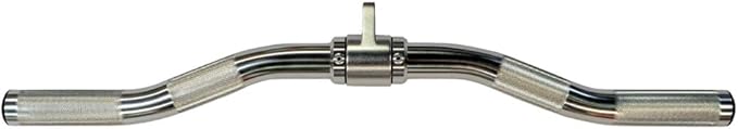 Gronk Fitness Aluminum Revolving Curl Bar | Cable Attachments for Functional Trainer & Gym Cable Machines
