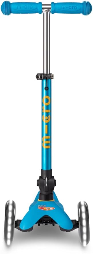 Micro Kickboard - Mini Deluxe Foldable LED Scooter, 3-Wheeled, Lean-to-Steer, Swiss-Designed Micro Scooter with LED Light-Up Wheels, for Kids Ages 2-5