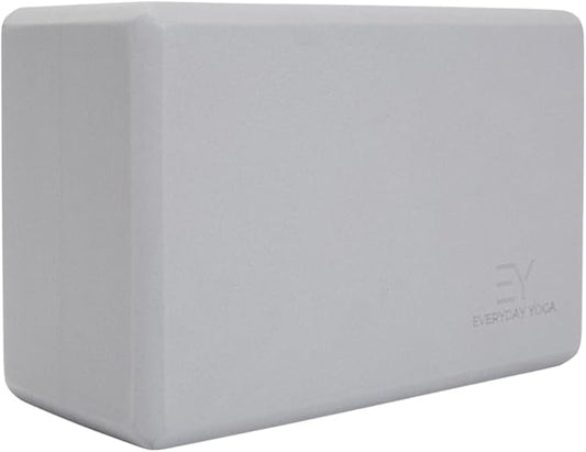 𝗘𝘃𝗲𝗿𝘆𝗱𝗮𝘆 𝗬𝗼𝗴𝗮 Foam Block with Soft Non-Slip Surface for Stability, Balance, and Deepen Stretches - Ideal for Yoga, Pilates, and Meditation Accessories (Sold Singular)