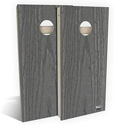 Slick Woody's Professional-Grade TREX Cornhole Boards - 4'x2' All Weather Regulation Corn Hole Toss Game with 8 Resin Filled Bags